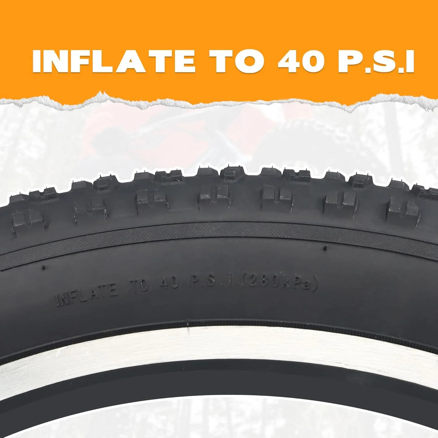 20/24 Inch Bike Fat Tire Electric Bike Tires 1 Pack 20 x3.0/24 X 3.0 Inch Bicycle Fat Tyre Folding Bead Tire Compatible 20" 24" Inch E-Bike Wide Mountain Snow Bicycle