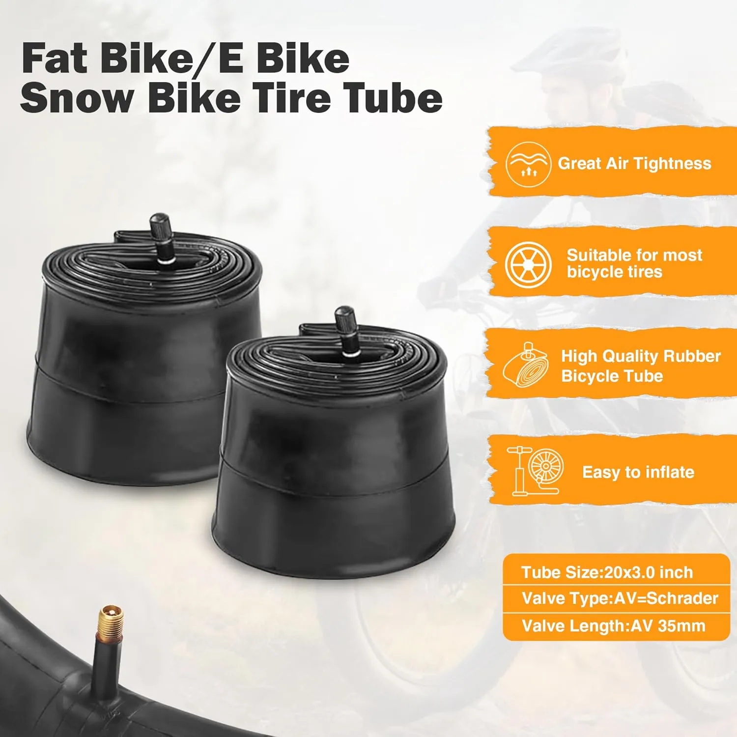 20/24 Inch Bike Fat Tire Electric Bike Tires 1 Pack 20 x3.0/24 X 3.0 Inch Bicycle Fat Tyre Folding Bead Tire Compatible 20" 24" Inch E-Bike Wide Mountain Snow Bicycle