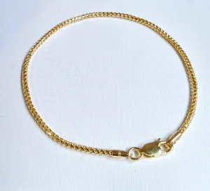 9ct Yellow Gold Filed Franco Bracelet