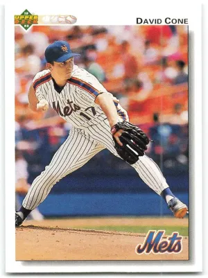 Baseball MLB 1992 Upper Deck #364 David Cone VG Mets