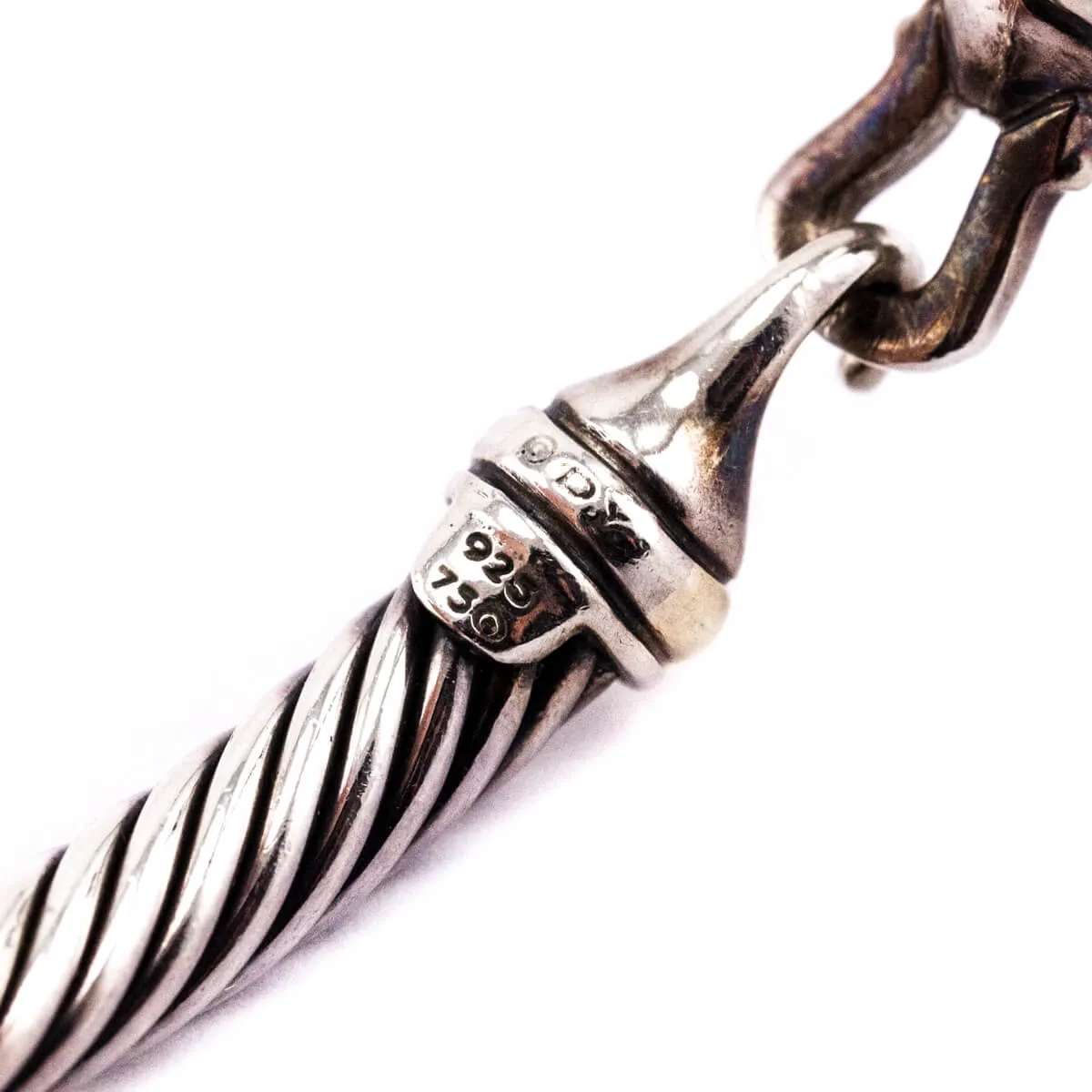 David Yurman Two-Tone Buckle Classic Cable Bracelet