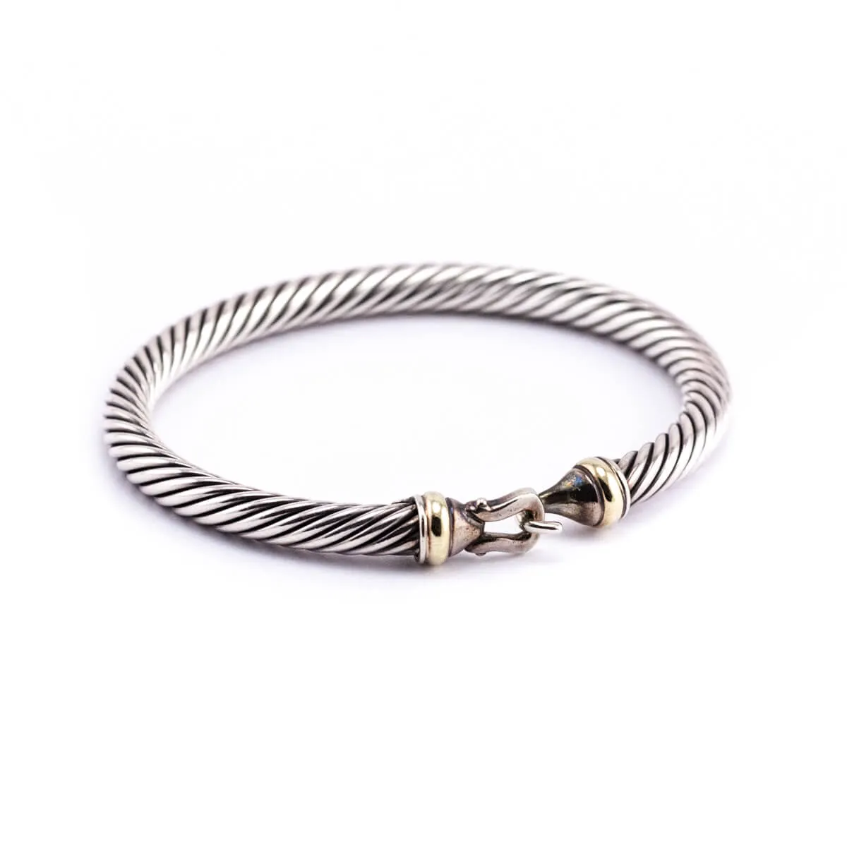 David Yurman Two-Tone Buckle Classic Cable Bracelet