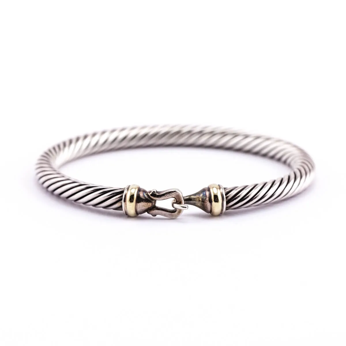 David Yurman Two-Tone Buckle Classic Cable Bracelet