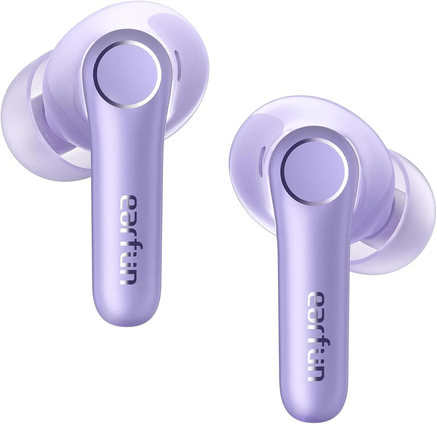 EarFun Air Pro 4 Adaptive Hybrid Noise Canceling Wireless Earbuds, Qualcomm Snapdragon Sound, aptX Lossless, 6 Mics AI CVC 8.0 Call, LDAC Hi-Res Audio, 52H Playtime, Bluetooth 5.4, Violet