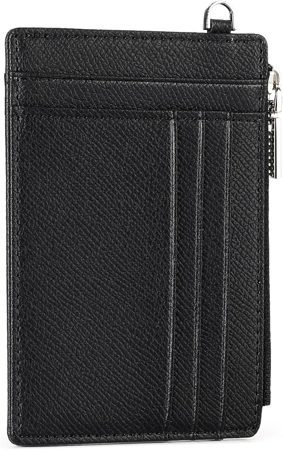 FALAN MULE Slim Wallet Men RFID blocking Genuine Leather Stylish Zipper Minimalist Front Pocket Wallets for Men