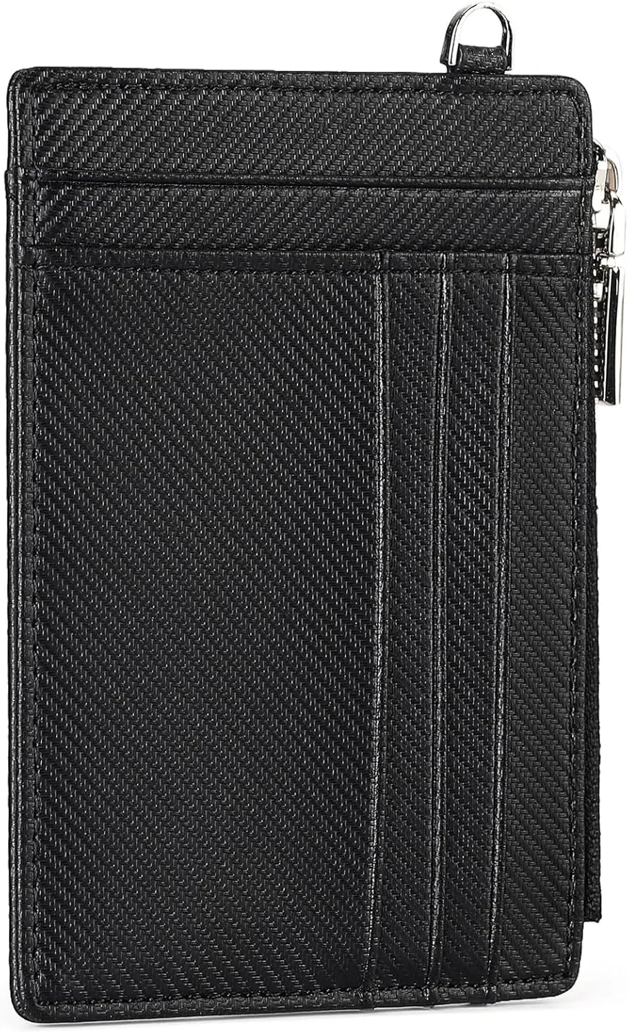 FALAN MULE Slim Wallet Men RFID blocking Genuine Leather Stylish Zipper Minimalist Front Pocket Wallets for Men
