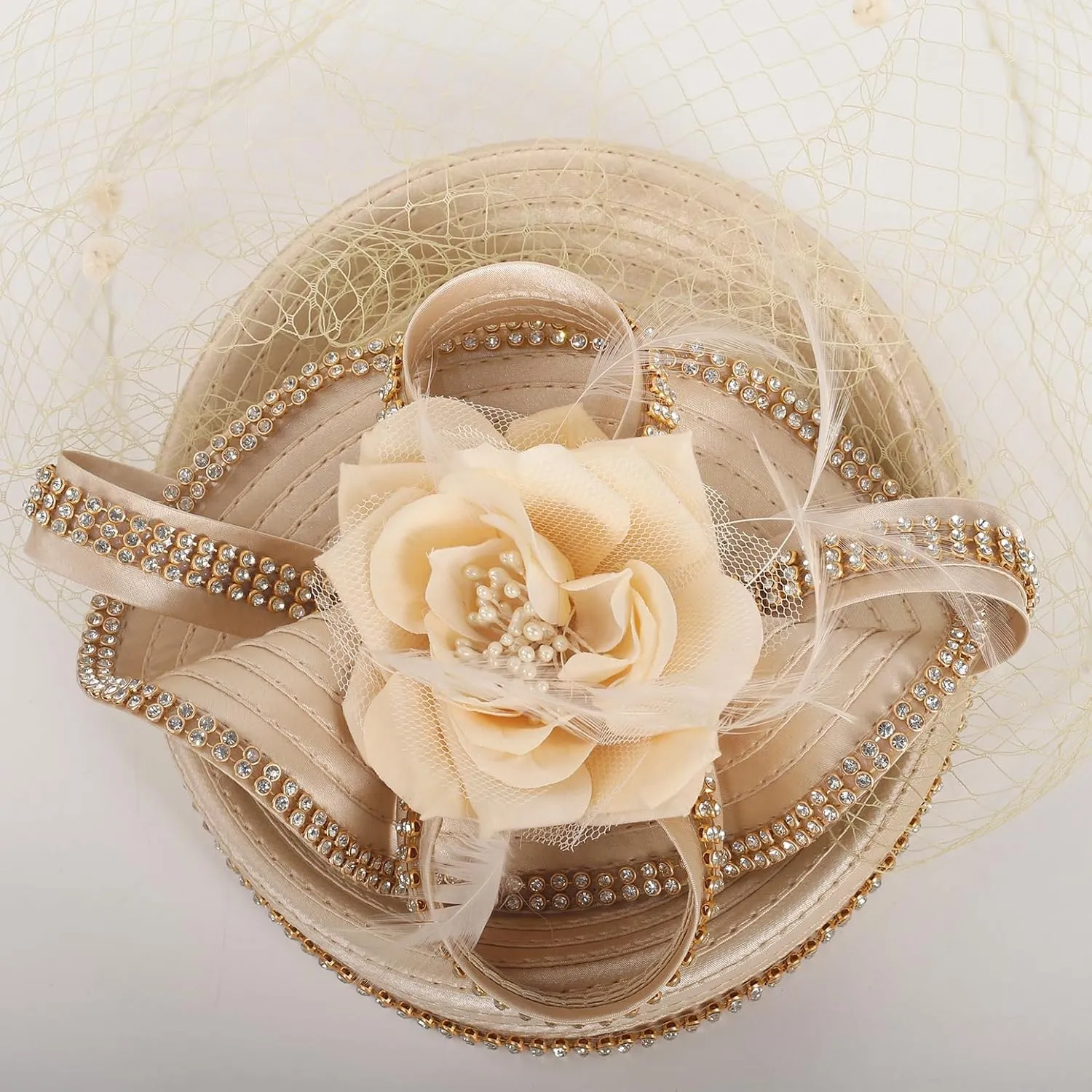 Fascinators Tea Party Hat for Women Derby Church Wedding Dress Cocktail Hats