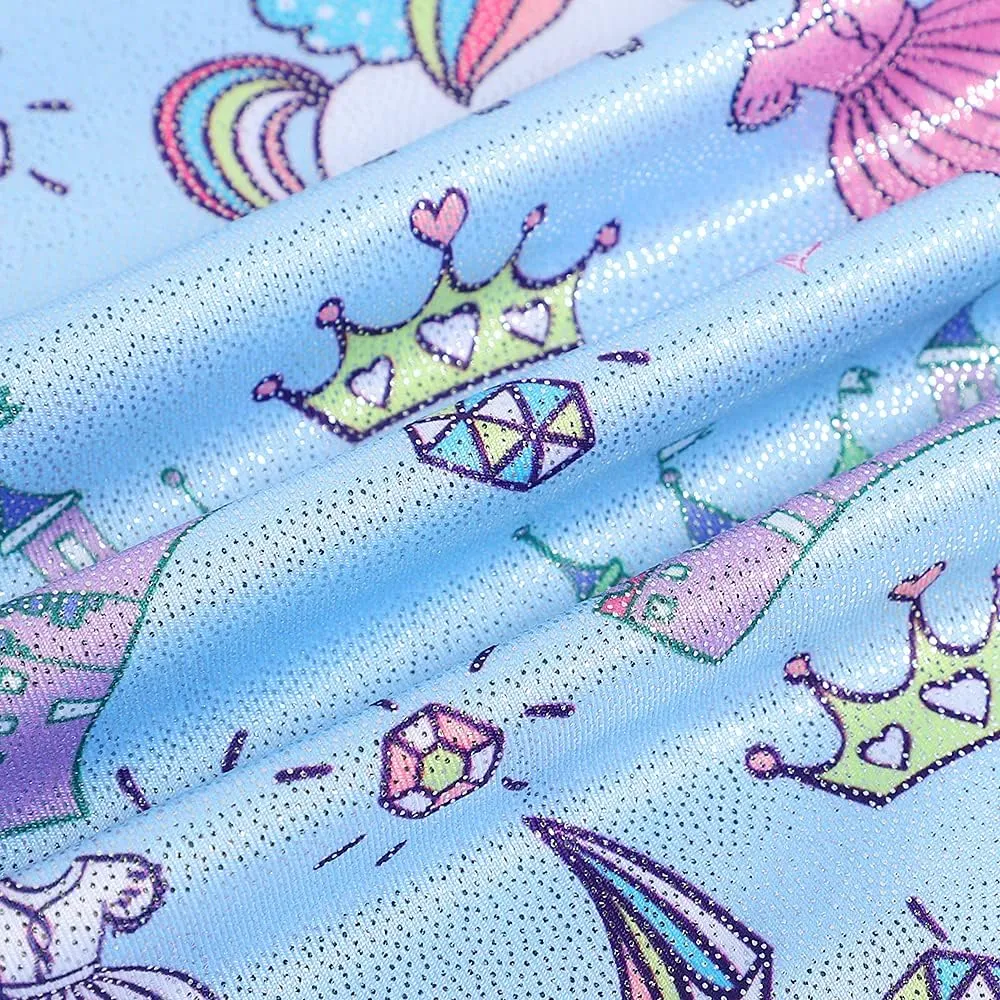 HOZIY Gymnastics Leotards for Girls Unicorn Aurora Rainbow Mermaid Dinosaur Cupcake Sparkle Biketard Toddlers Kids Children