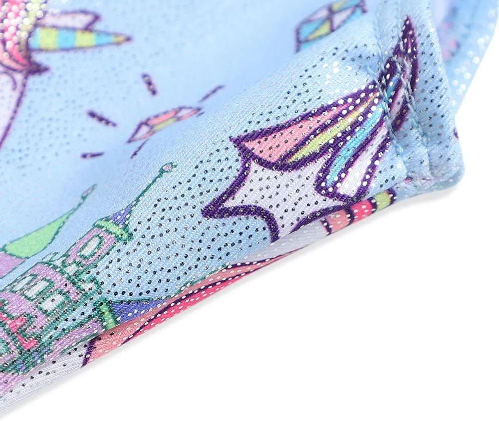 HOZIY Gymnastics Leotards for Girls Unicorn Aurora Rainbow Mermaid Dinosaur Cupcake Sparkle Biketard Toddlers Kids Children
