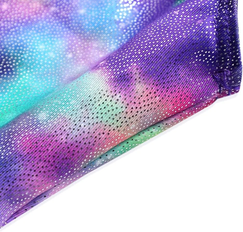 HOZIY Gymnastics Leotards for Girls Unicorn Aurora Rainbow Mermaid Dinosaur Cupcake Sparkle Biketard Toddlers Kids Children