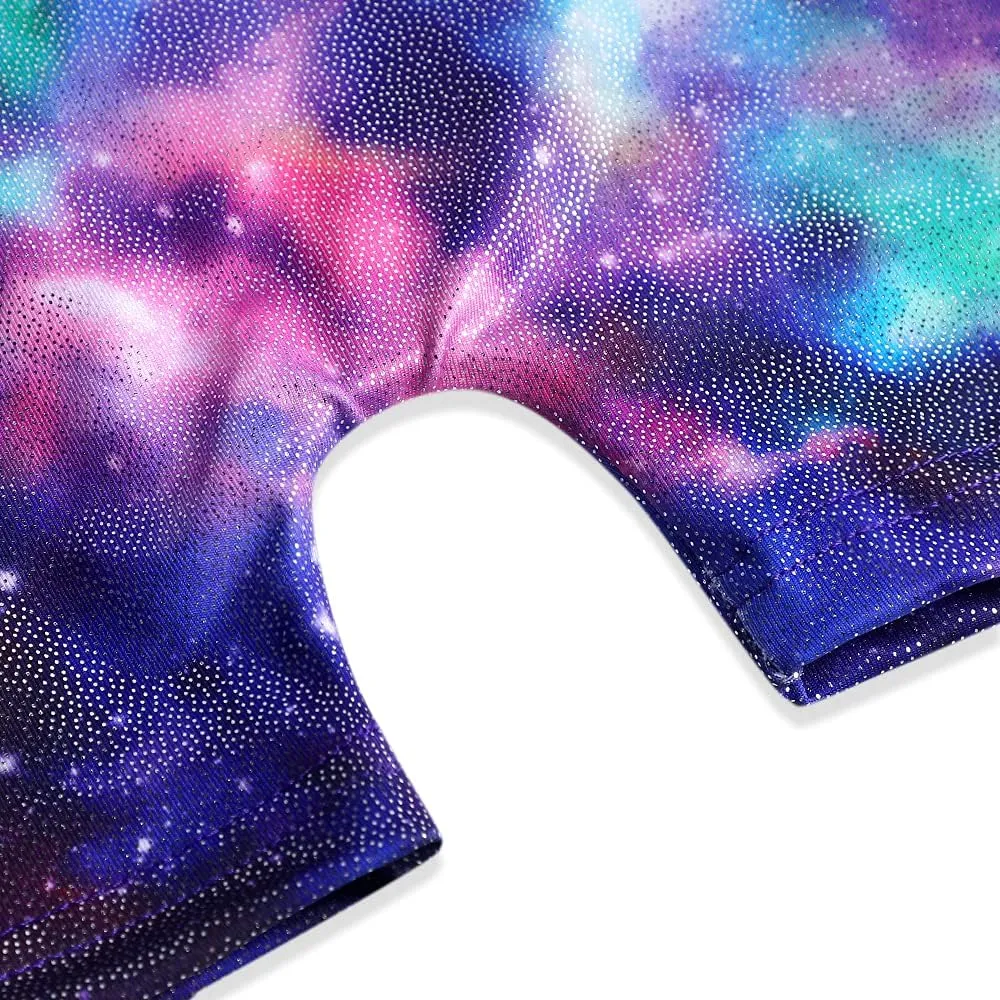 HOZIY Gymnastics Leotards for Girls Unicorn Aurora Rainbow Mermaid Dinosaur Cupcake Sparkle Biketard Toddlers Kids Children
