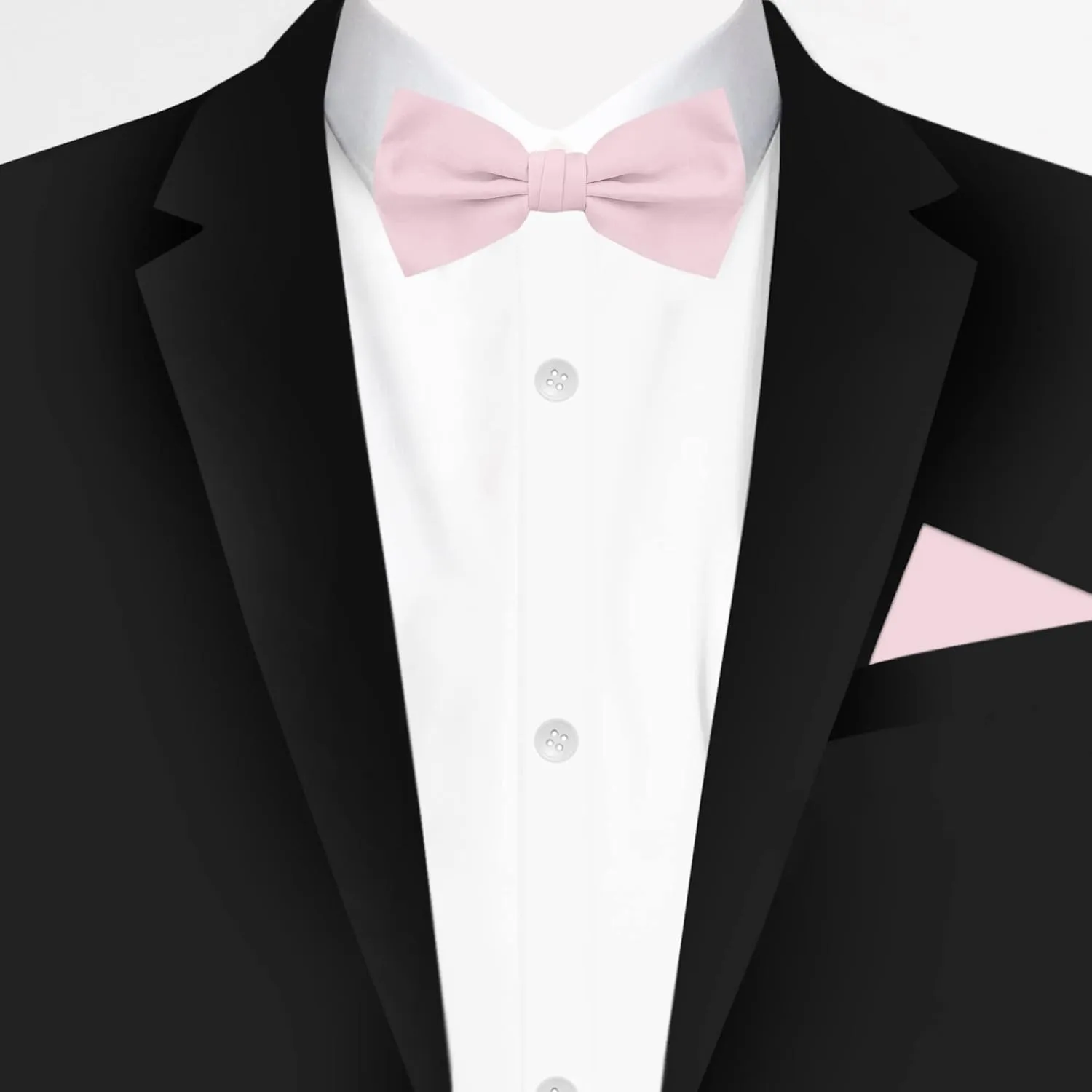 Jacob Alexander Men's Pretied Banded Adjustable Solid Color Bowtie