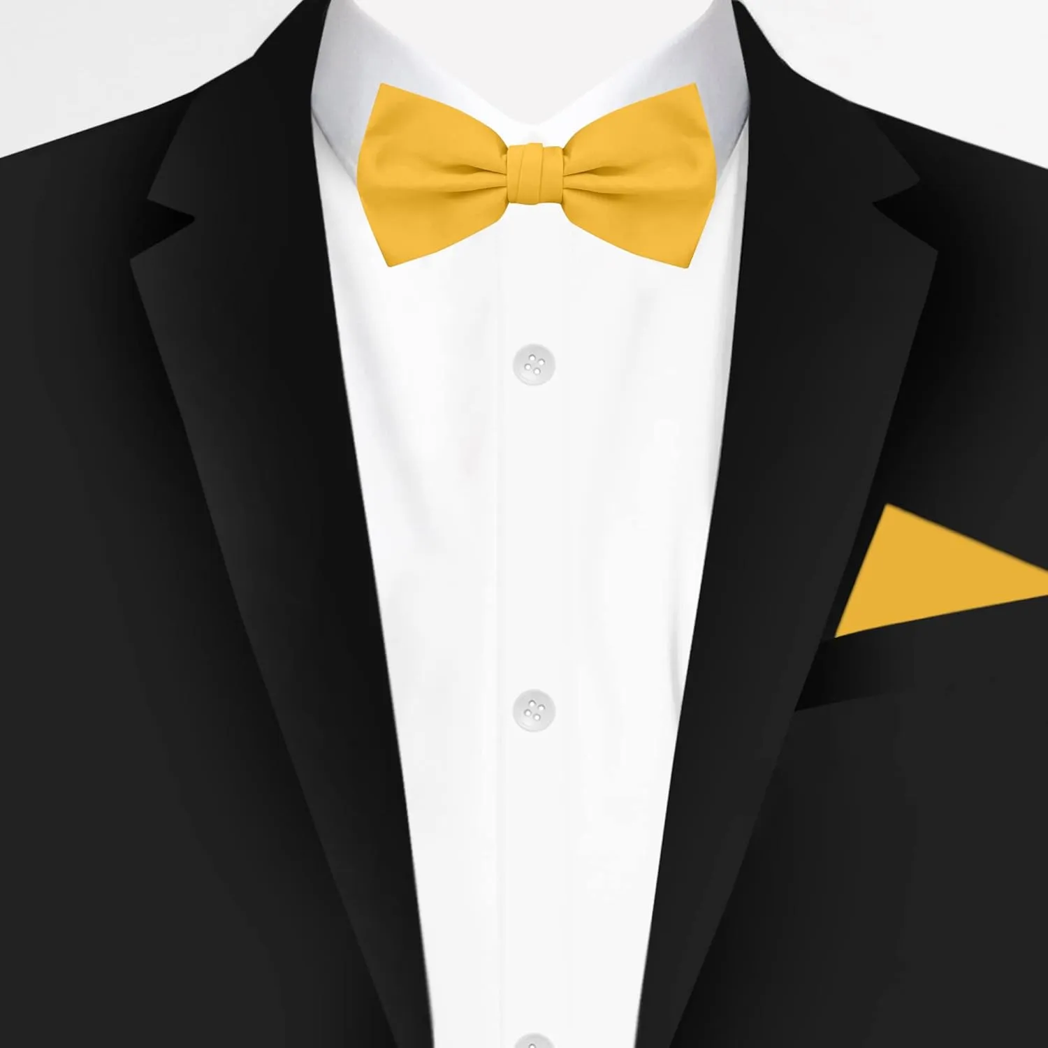 Jacob Alexander Men's Pretied Banded Adjustable Solid Color Bowtie