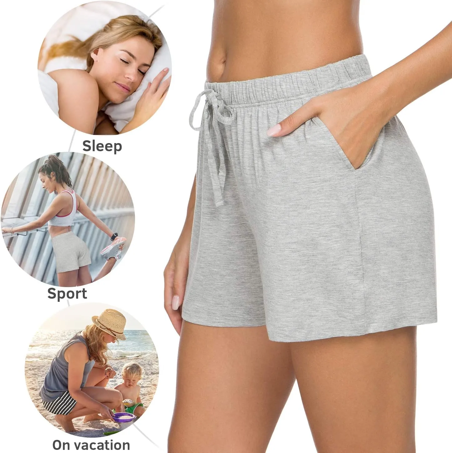 Orrpally Pajama Shorts Womens Lounge Short Sleep Shorts Pajama Bottoms