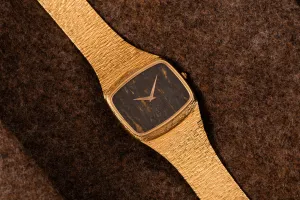 Piaget 'Obsidian' Dial Dress Watch