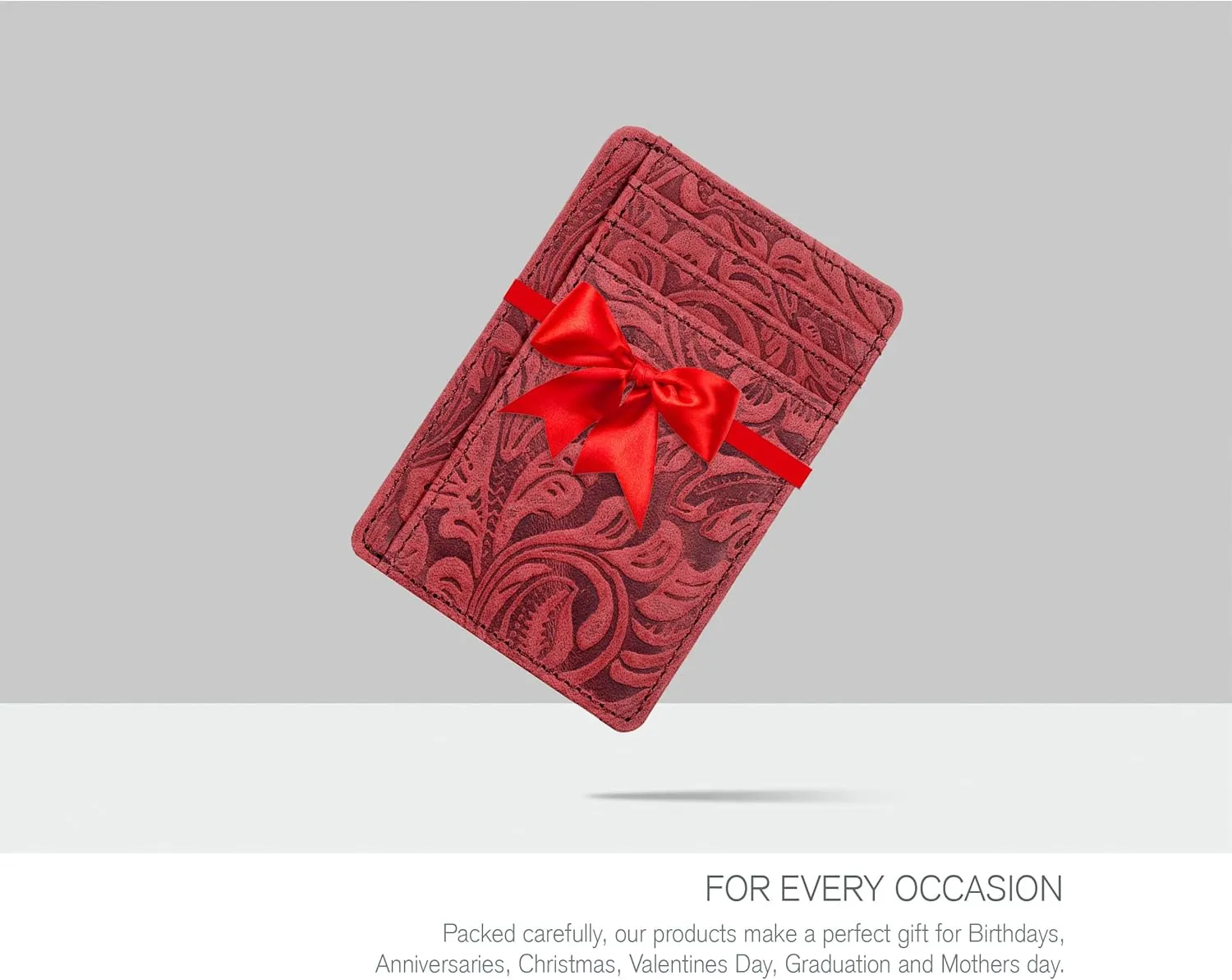 Real Leather Slim Minimalist Wallet for Men and Women -RFID Blocking Front Pocket Thin Credit Card Holder Stylish Wallets