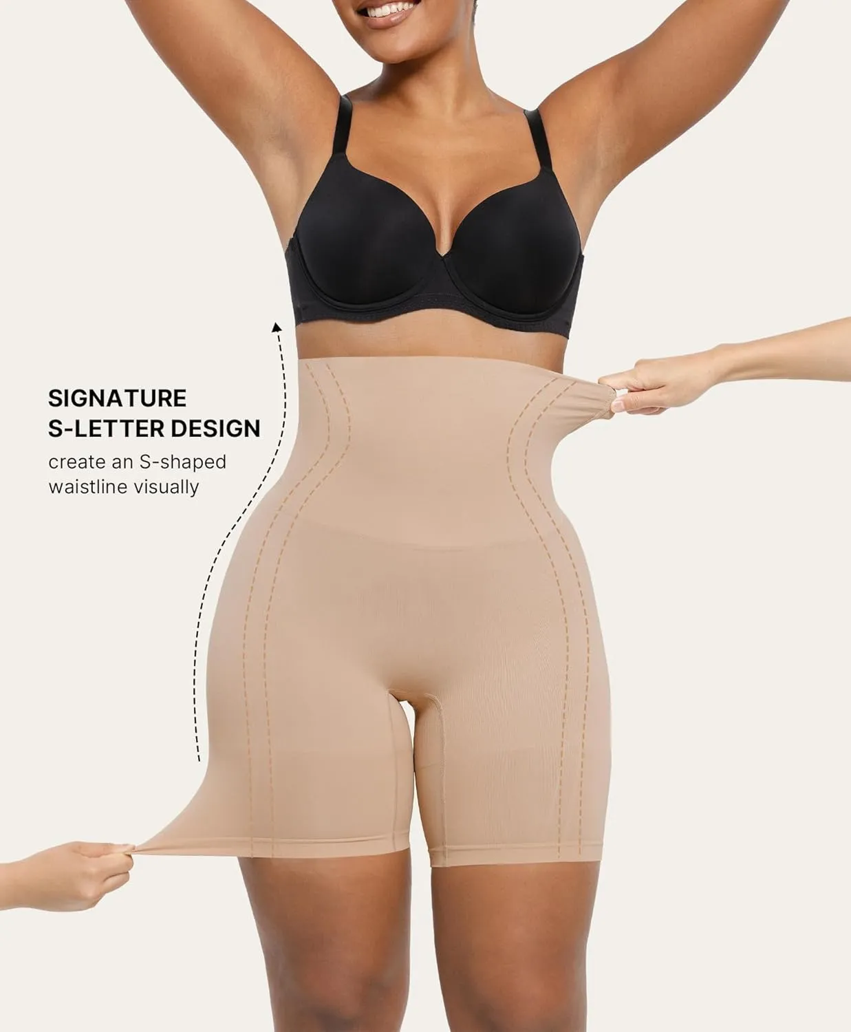 SHAPELLX Shapewear Tummy Control Shorts for Women Seamless High Waisted Body Shaper Thigh Slimming Underwear Girdle