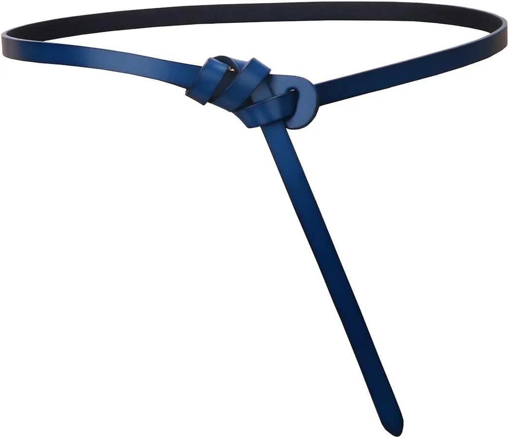 shengweiao Women's Adjustable Leather Belts Fashion Skinny Waist Strap