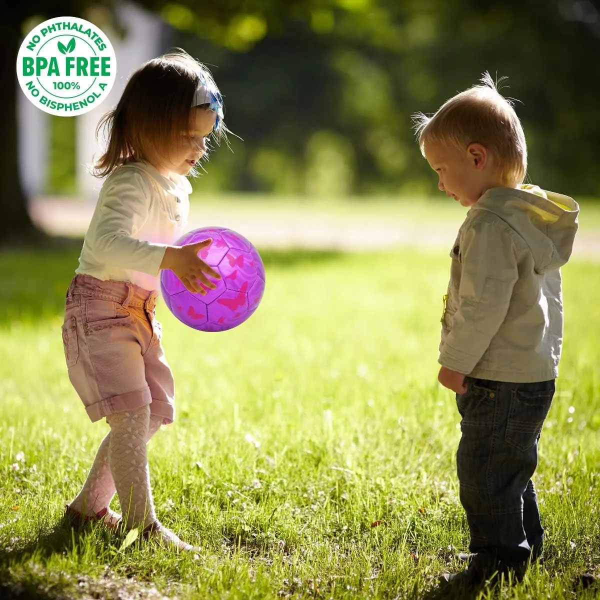 Soccer Ball Size 3 4,Sparkling Girls Soccer Ball for Kids Toddlers Children Indoor Outdoor Backyard Play Sport Ball