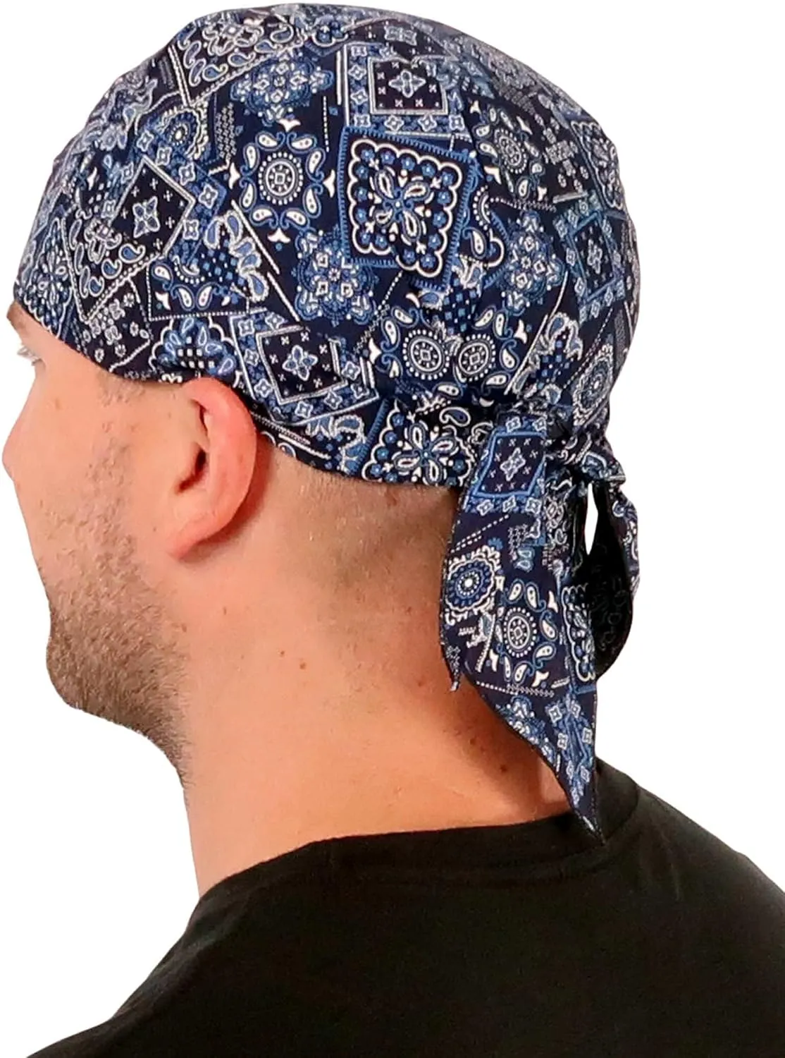 Sparkling EARTH - American Made Skull Caps Doo Rags Do Rag Durag Headwrap Head Wraps Skullies - Made in The USA!