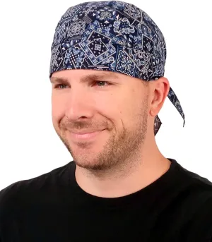 Sparkling EARTH - American Made Skull Caps Doo Rags Do Rag Durag Headwrap Head Wraps Skullies - Made in The USA!