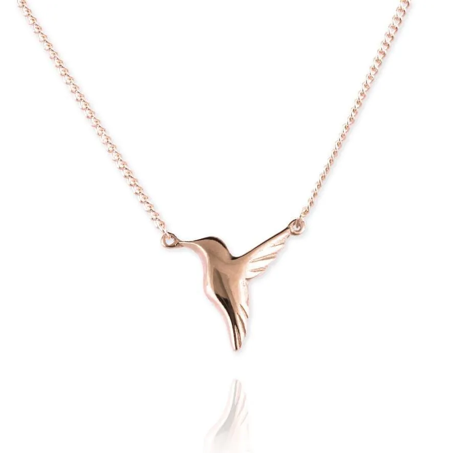Tiny Hummingbird Necklace