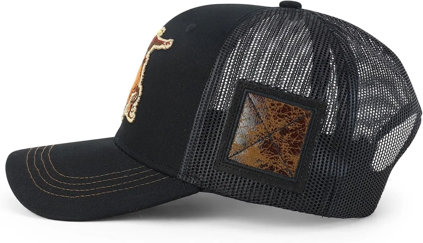 Trendy Apparel Shop Rodeo Horse Embroidered Mesh Back Baseball Cap