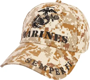 United States Marine Corps Cap Camo | Durable, Perfect for Everyday, Outdoor Activities Comfortable, Officially Licensed