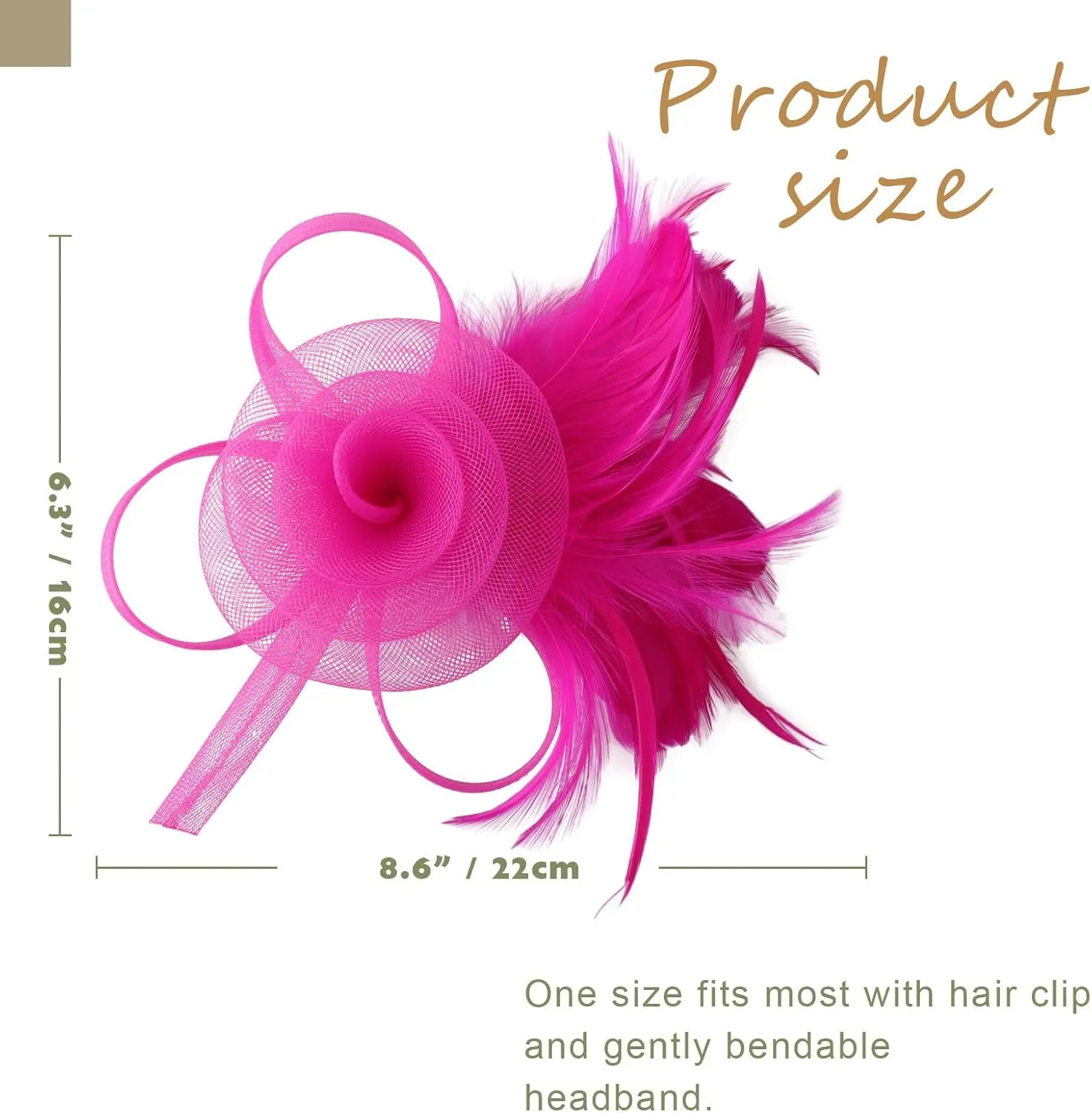 Women Fascinators Hats Flower Fascinators with Headband and Clip Tea Party Headwear for Women and Girls