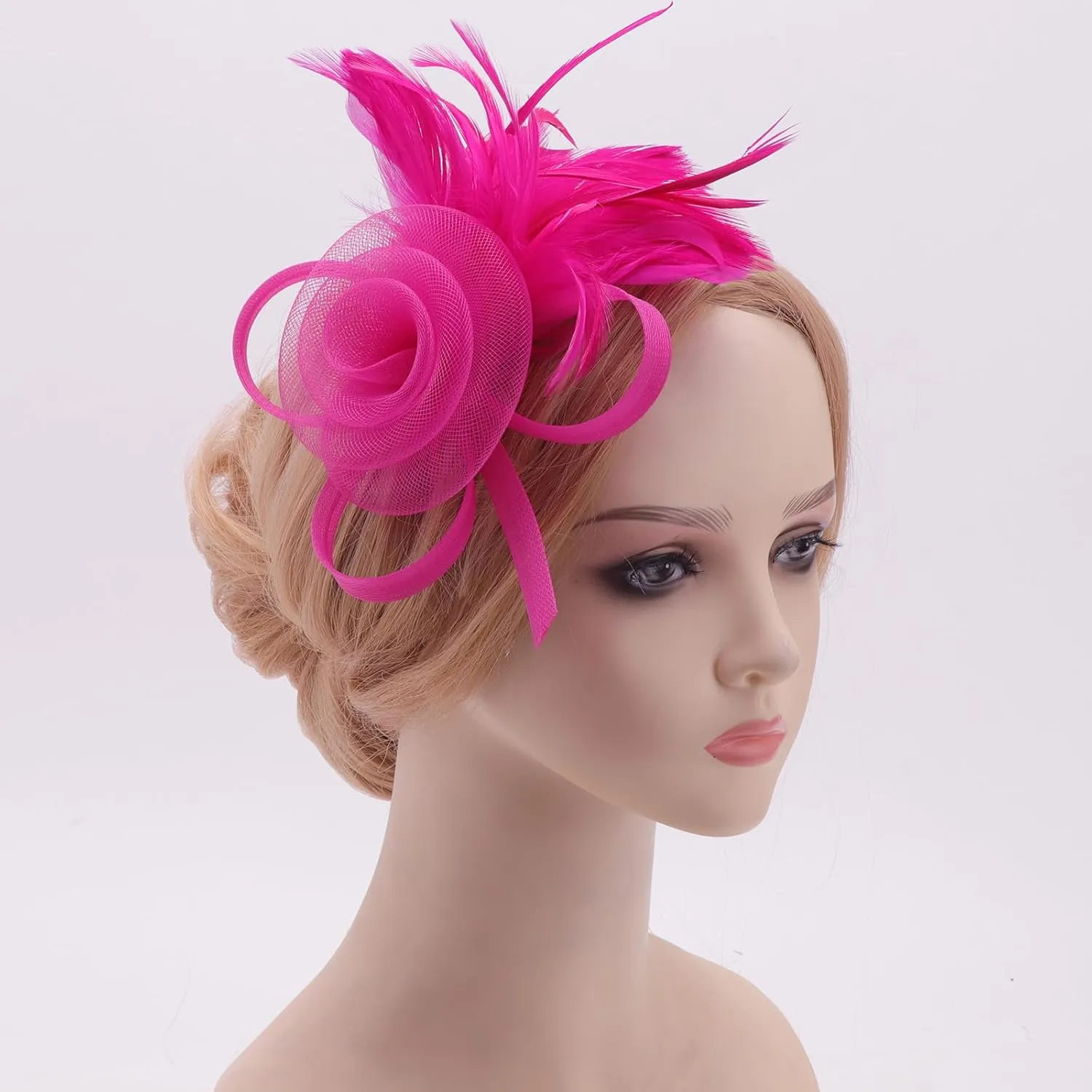 Women Fascinators Hats Flower Fascinators with Headband and Clip Tea Party Headwear for Women and Girls