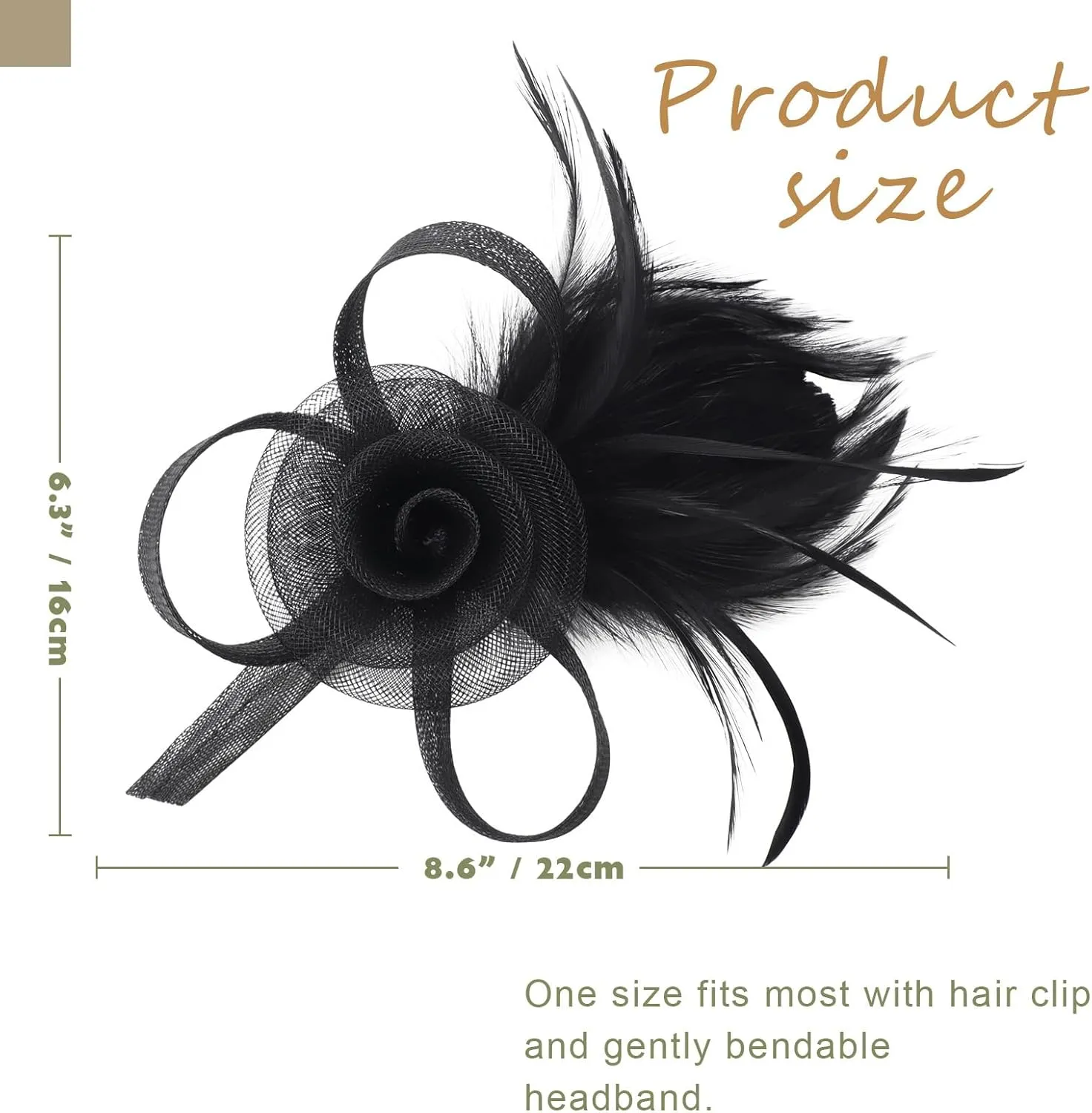 Women Fascinators Hats Flower Fascinators with Headband and Clip Tea Party Headwear for Women and Girls