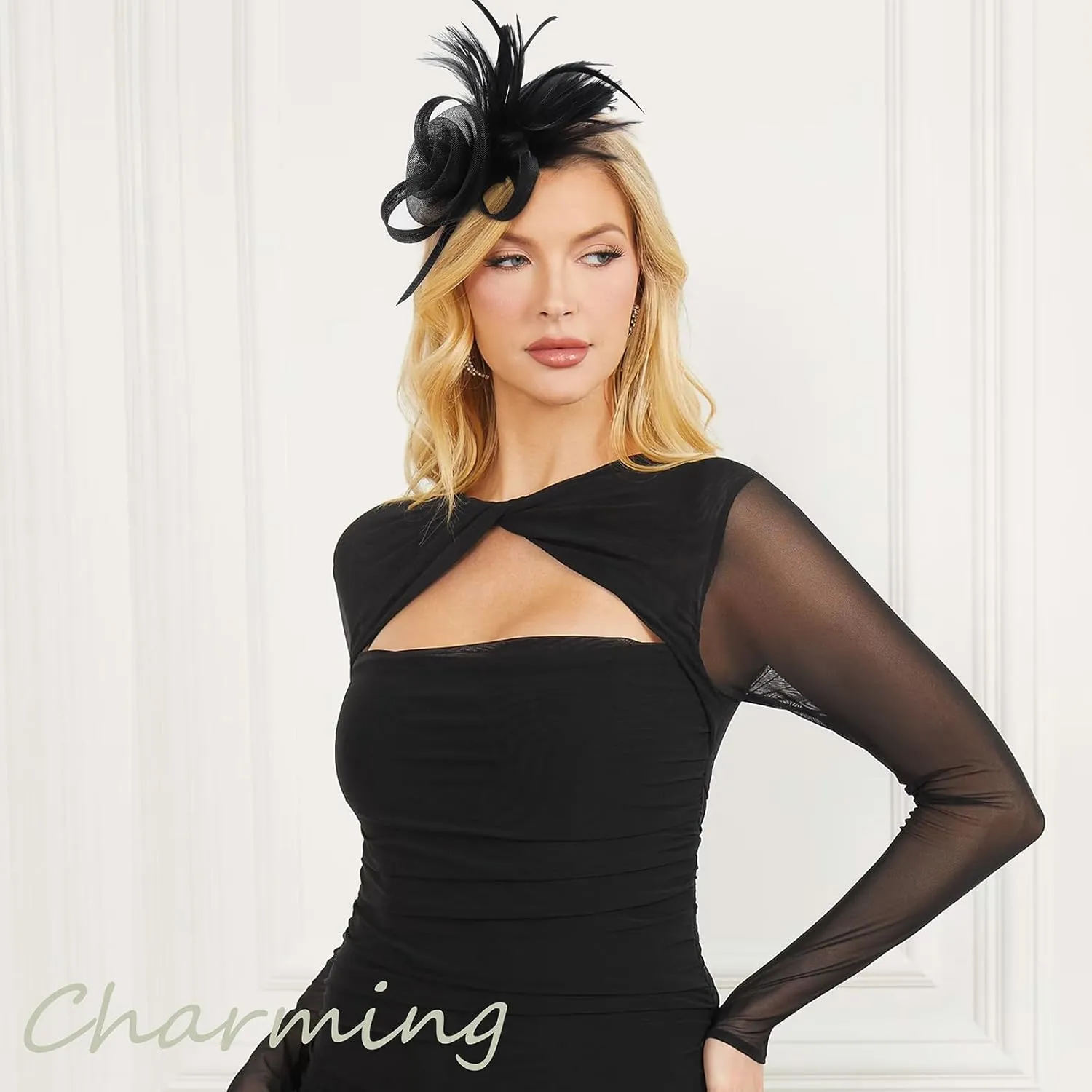 Women Fascinators Hats Flower Fascinators with Headband and Clip Tea Party Headwear for Women and Girls