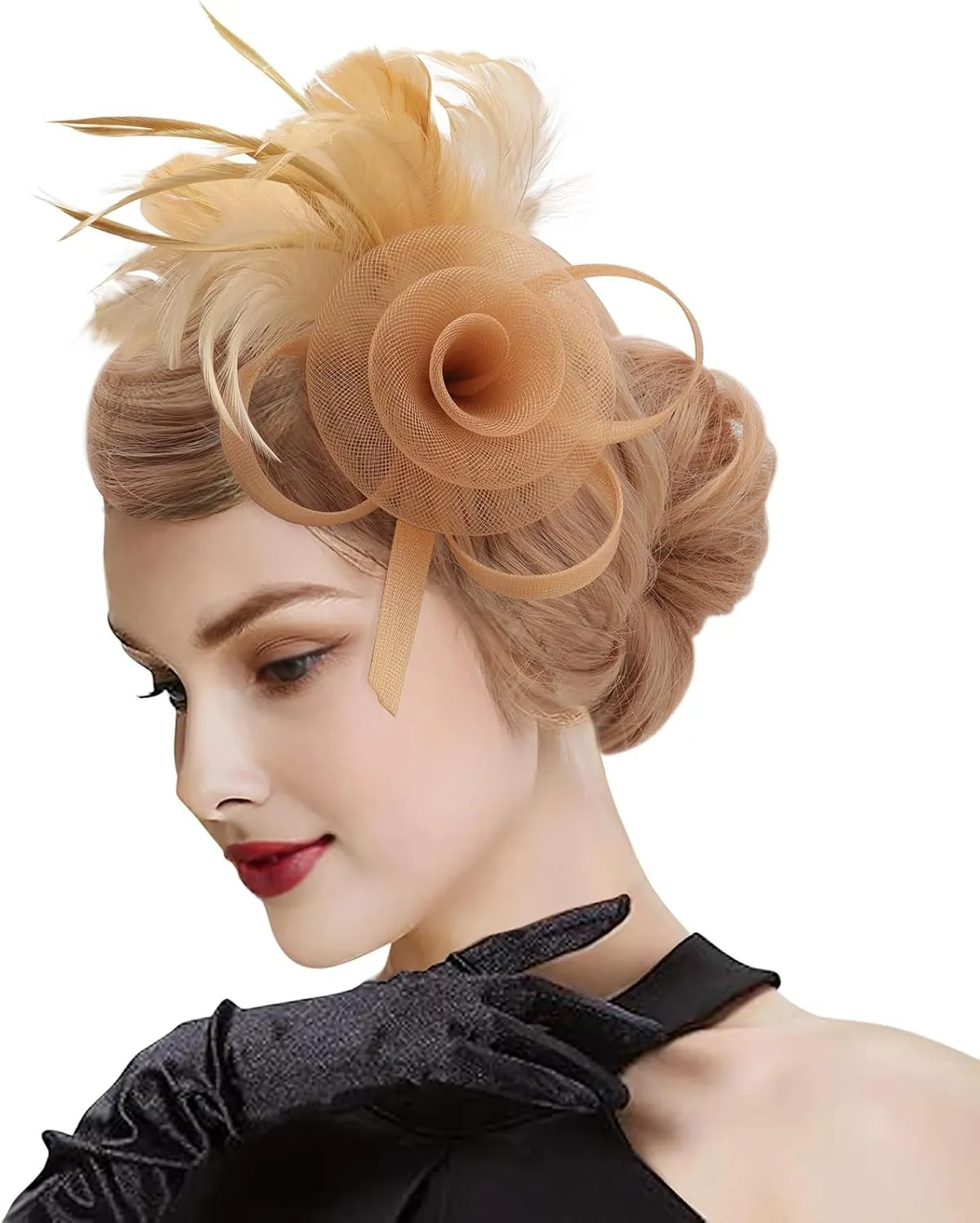 Women Fascinators Hats Flower Fascinators with Headband and Clip Tea Party Headwear for Women and Girls