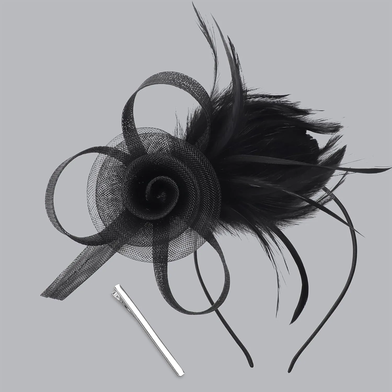 Women Fascinators Hats Flower Fascinators with Headband and Clip Tea Party Headwear for Women and Girls