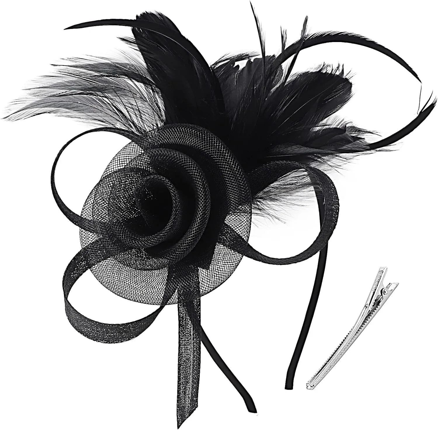 Women Fascinators Hats Flower Fascinators with Headband and Clip Tea Party Headwear for Women and Girls