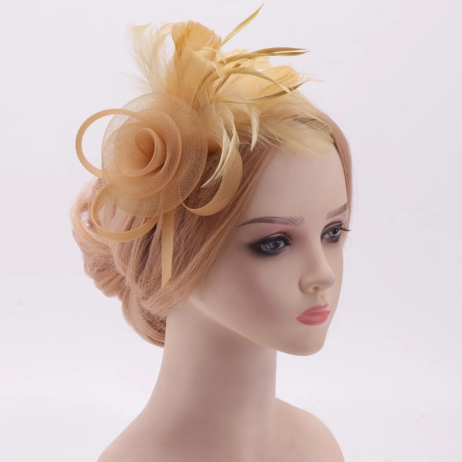 Women Fascinators Hats Flower Fascinators with Headband and Clip Tea Party Headwear for Women and Girls
